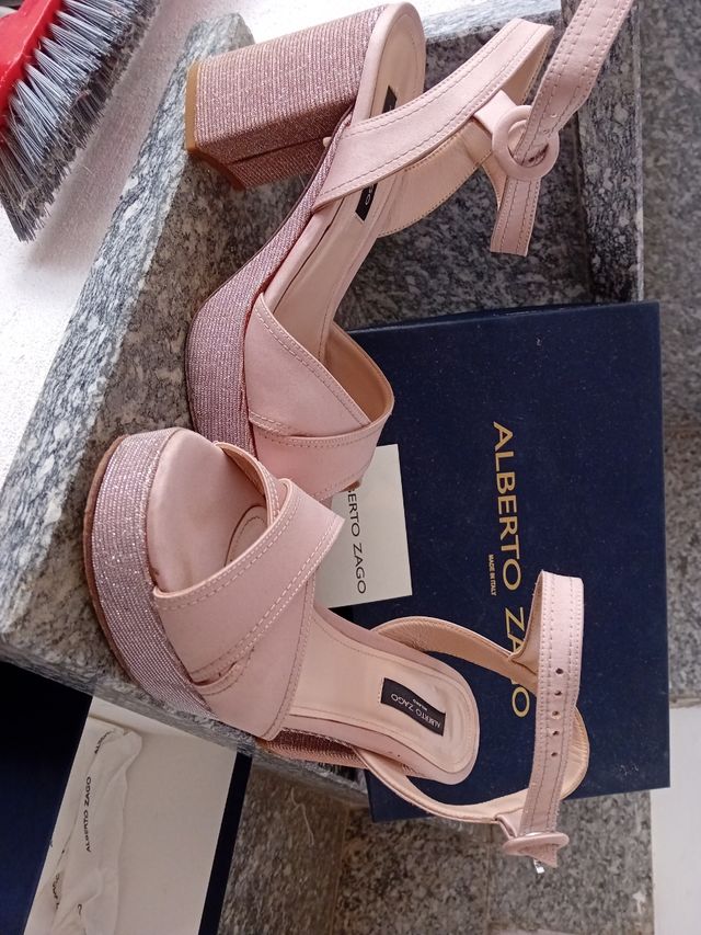 Sandali Alberto Zago rosa