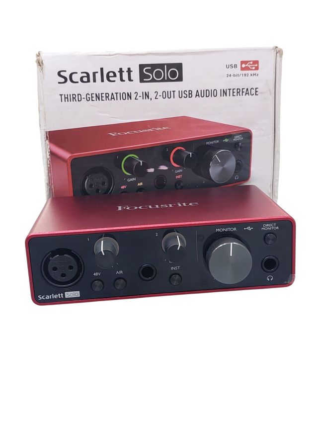 INTERFACCIA USB SCARLETT SOLO USB 3GEN 2 IN 1