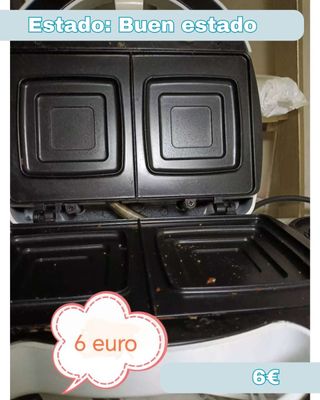 Sándwichera 2 espacios - 6€