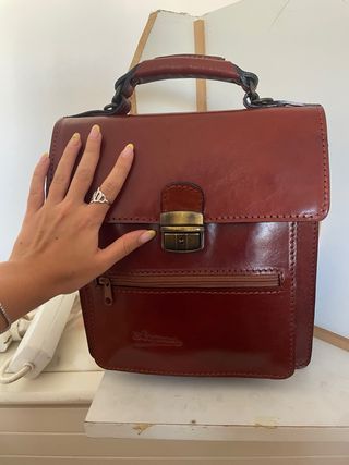 Maleta Cuero Marrón