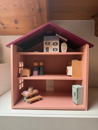 Casa muñecas madera Nofred - Rosa