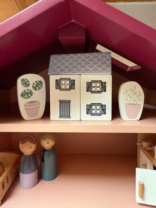 Casa muñecas madera Nofred - Rosa