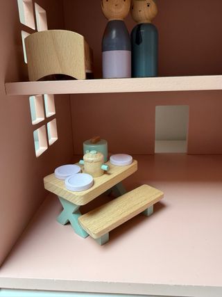 Casa muñecas madera Nofred - Rosa