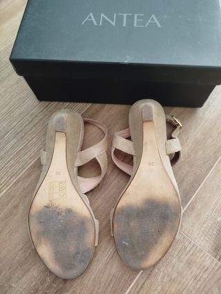 Sandalias Antea beige dorado