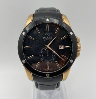 RELOJ JAGUAR J882 ESFERA NEGRA CORREA CUERO