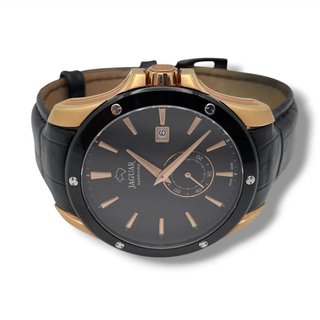 RELOJ JAGUAR J882 ESFERA NEGRA CORREA CUERO