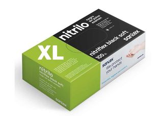 Guantes Nitrilo Sanitex XL - Negro
