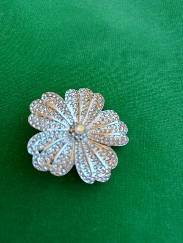 Spilla fiore argento