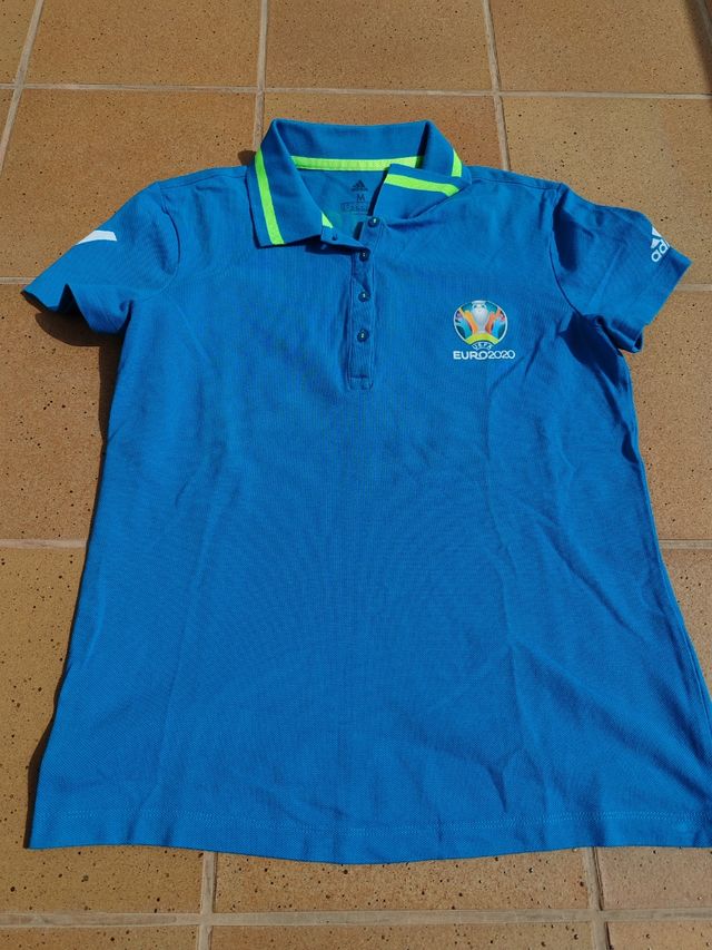 Polo Adidas EURO2020 azul talla M
