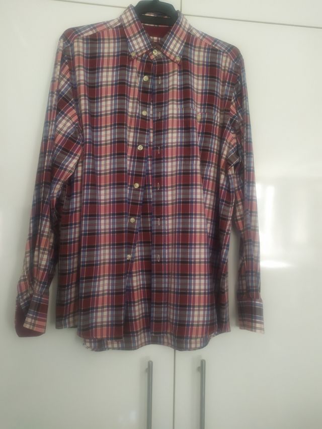 Camisa Emidio Tucci 4XL - cuadros rojos