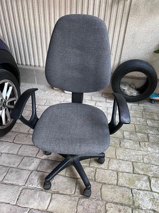 Silla oficina gris - Tela