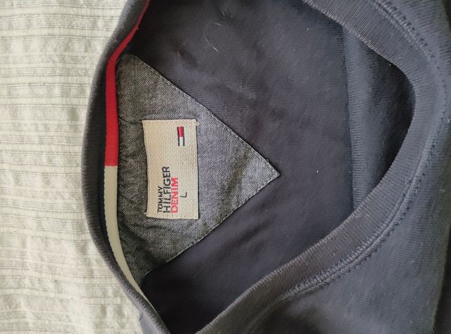 Camiseta Tommy Hilfiger gris - manga larga