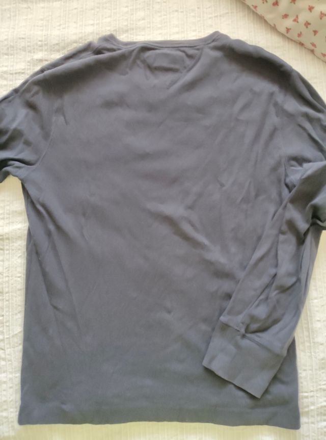 Camiseta Tommy Hilfiger gris - manga larga