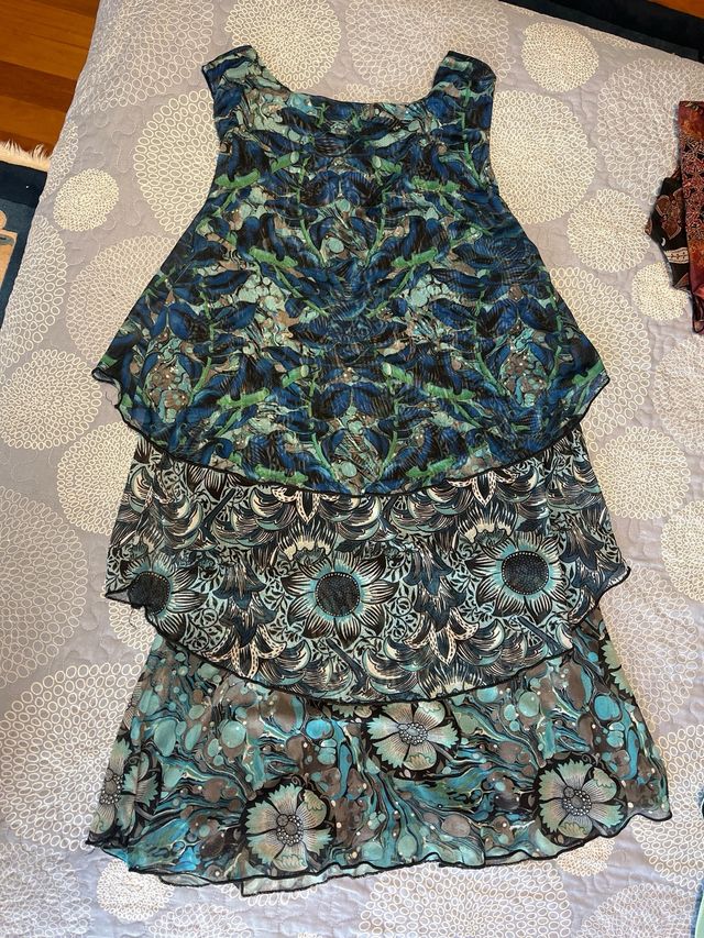 Vestido Desigual M - Azul/Verde