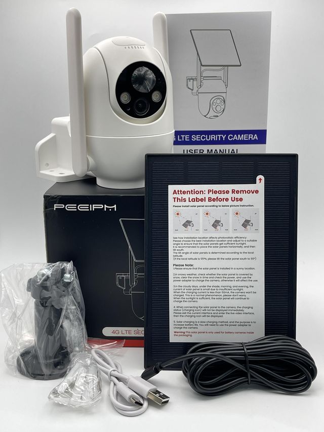 CAMARA DE SEGURIDAD CON PLACA SOLAR PEEIPM UB6 * A ESTRENAR*