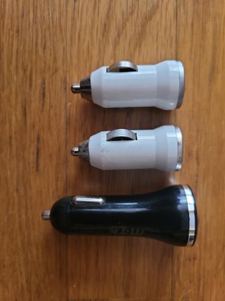 Pack Cargadores USB coche - 3 uds.