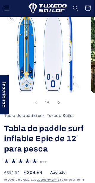 Tabla Paddle Surf Hinchable