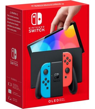 Nintendo Switch OLED - Azul/Roja con Juego y Fund