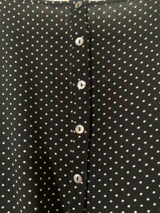 Mono negro lunares beige - Talla S