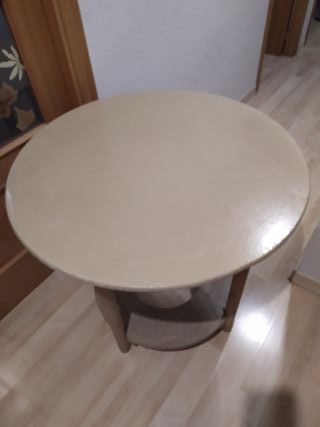Mesa camilla redonda 80cm - beige