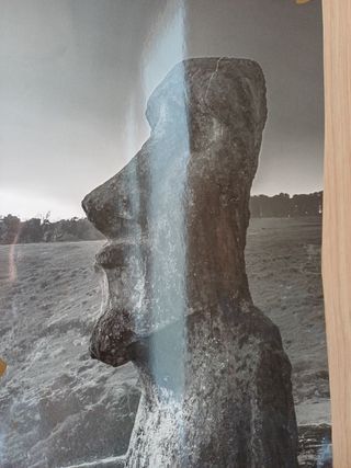 Poster con statue Moai