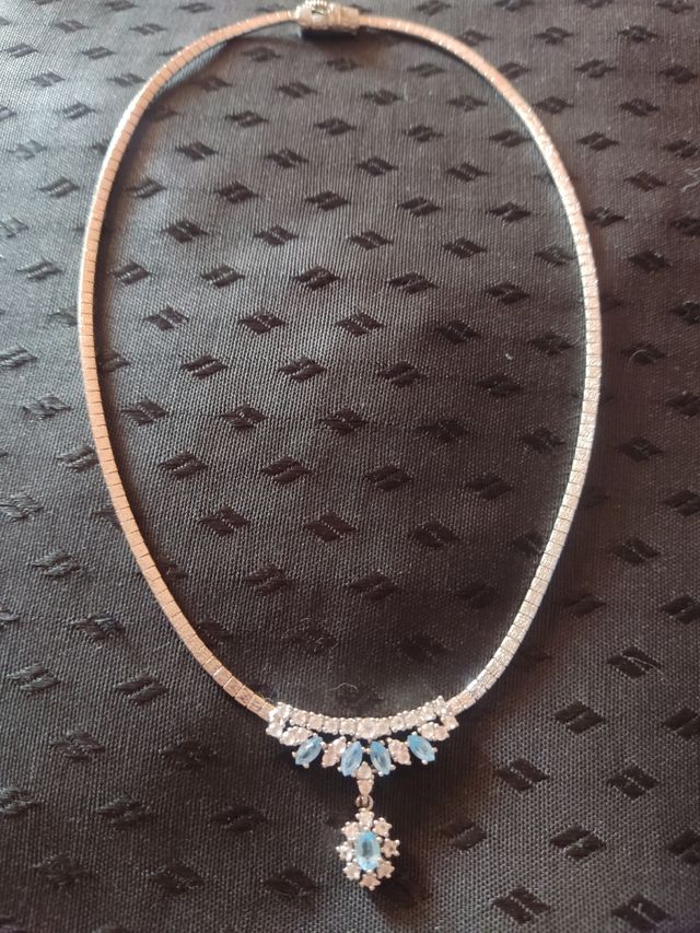 Collar antiguo oro plata