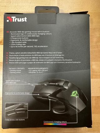 Ratón Gaming Trust GXT - 4800 DPI