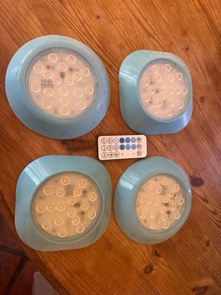 4 luci LED per piscina - Blu