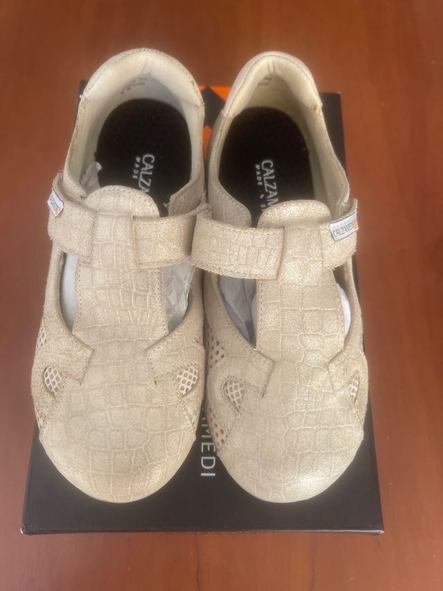 Calzamedi - Zapatos ortopédicos beige, talla 35