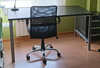 Mesa escritorio negra con cajonera - Zaragoza