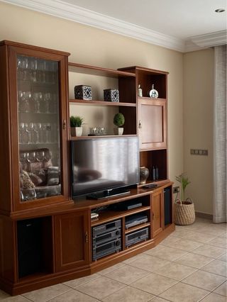 Mueble TV madera - salón