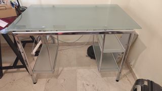 Escritorio cristal