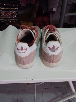 Adidas Gazelle ((chica))N°37Beige/Rosa 