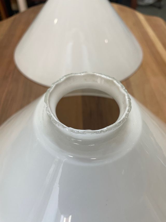 2 tulipani bianchi opalini