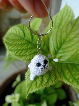 Portachiavi foca amigurumi