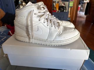 Air Jordan 1 Mid - Blancas - 40.5