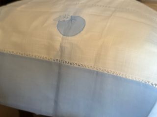 Cortina lino Cocina - Beige y Azul