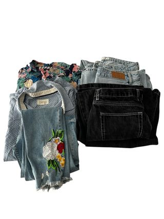 Lote ropa mujer XL: 2 camisas, 3 vaqueros