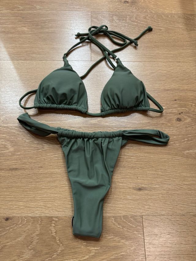 Bikini Verde - Bañador Triángulo