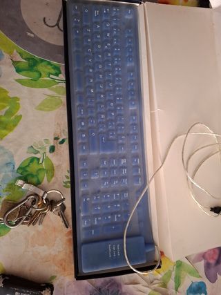 Teclado Silicona Azul