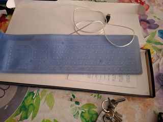Teclado Silicona Azul