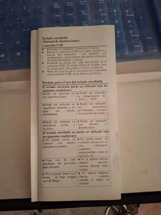 Teclado Silicona Azul