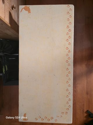 Baúl madera infantil gatos