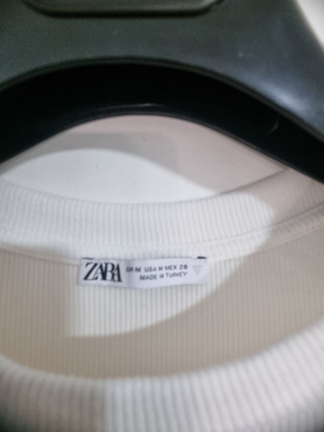 Top Zara blanco talla M