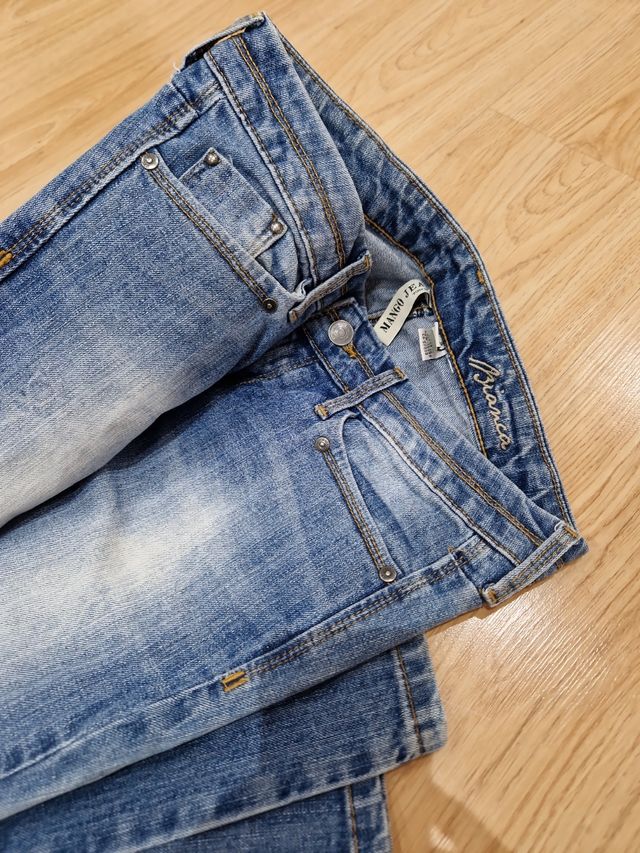 Vaqueros Mango Bianca talla 36