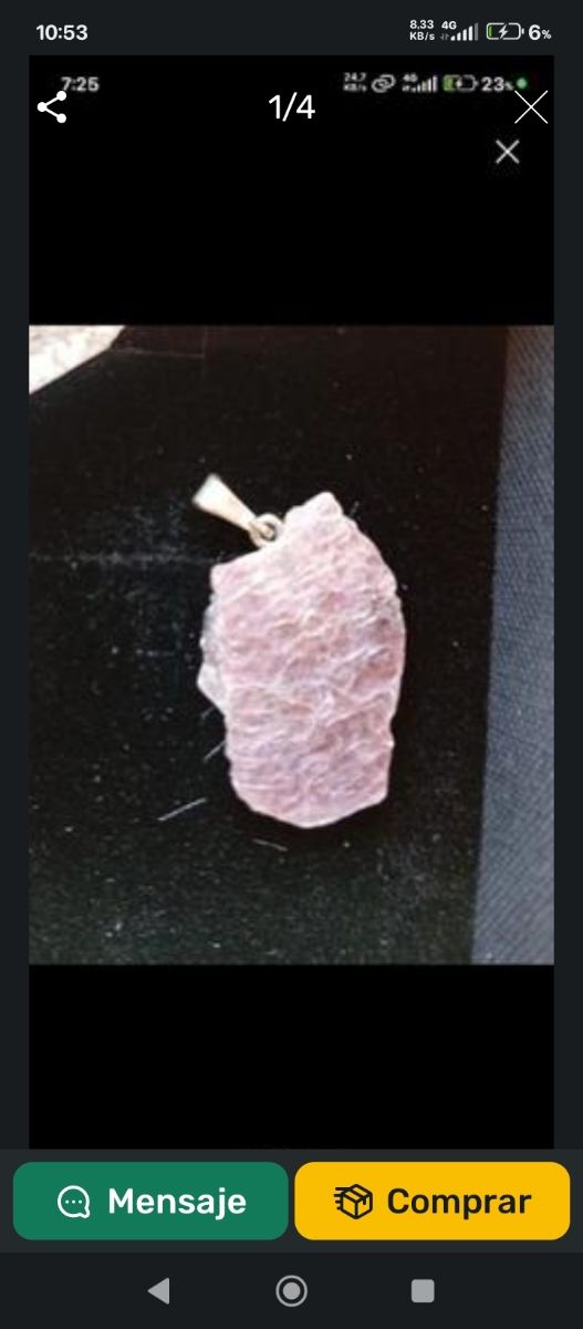 Colgante lepidolita.Urge