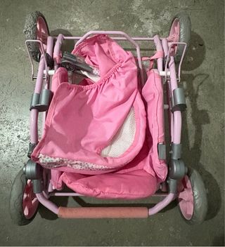 Cochecito Muñecas Rosa