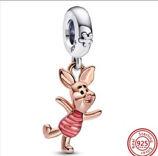 Charm Piglet Disney - Plata & Rosa