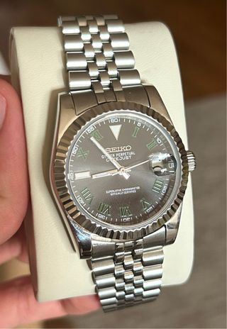 Seiko Mod Oyster Perpetual Datejust Wimbledon