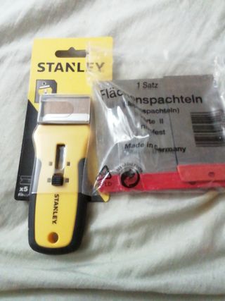 Espátulas y rascador Stanley
